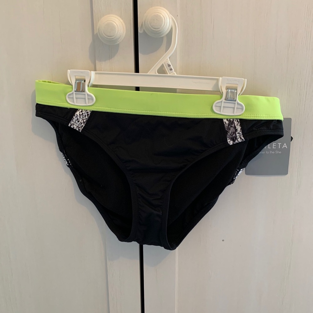athleta black bathing suit bottoms
